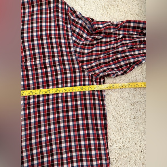 VTG Polo Jeans Co Ralph Lauren Red Plaid Button Up Shirt 100% Cotton  L - Picture 11 of 11